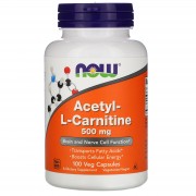 Ацетил L-карнитин 500 мг NOW 100 капс