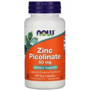 Zinc Picolinate, Пиколинат Цинка 50 мг NOW 120 капс