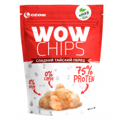Протеиновые чипсы WOW CHIPS "Сладкий тайский перец" 30 гр.