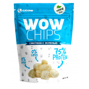 Протеиновые чипсы WOW CHIPS "Сметана с зеленью" 30 гр.