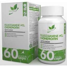 Глюкозамин + хондроитин + МСМ NaturalSupp 60 капс