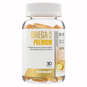 Омега-3 Premium Maxler 30 капc