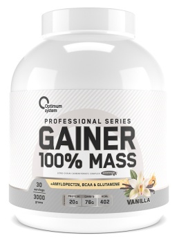 MASS GAINER 100% Optimum System 3000 гр